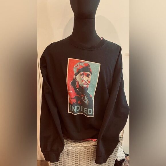 Omar The Wire - Indeed Hoodie - XL - Pullover Sweatshirt - Long-sleeve Sweater - Picture 1 of 3